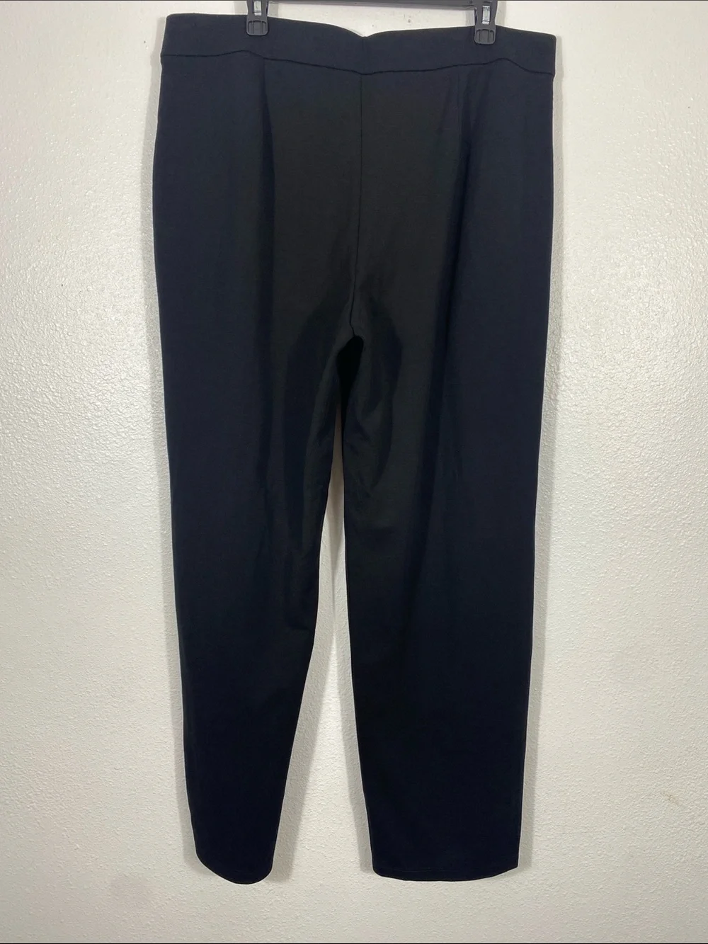 Eileen Fisher Black Wide-Leg Trousers with pockets on both sides Size XL